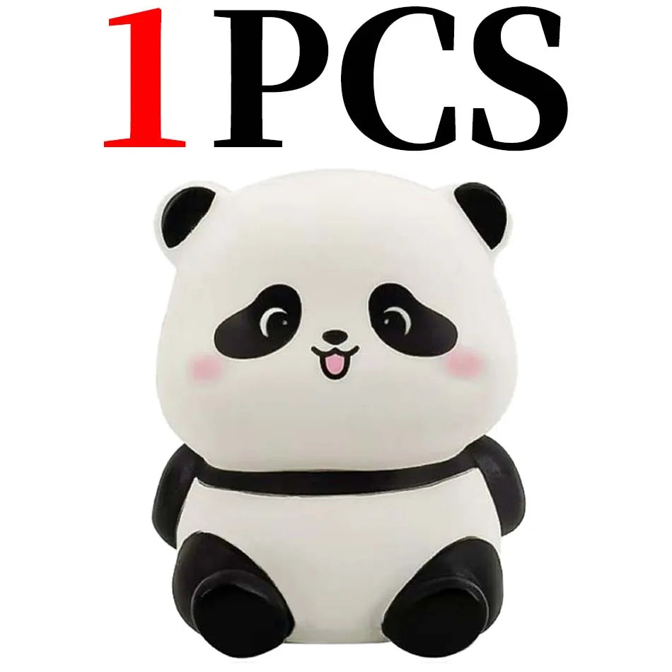 New Panda LED Night Light Living Room Cute Panda Plastic Lamp Bedside Decor Creative Kids Night Light Birthday Gift Decoration